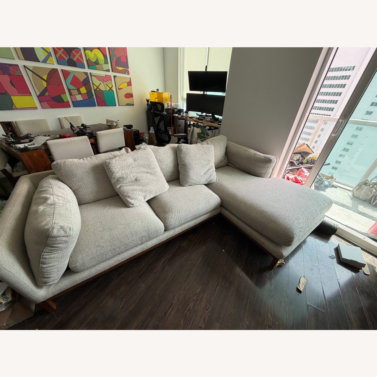 Castlery Owen Natural Fabric 2 Piece Sectional - image-2