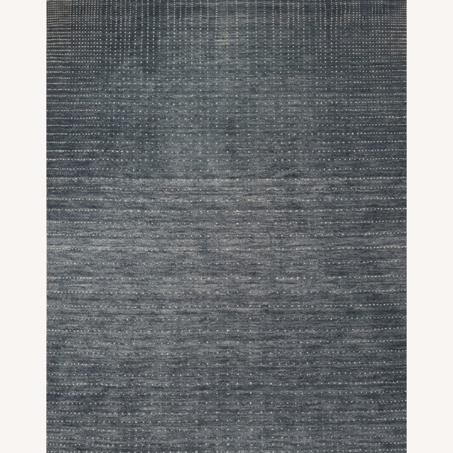 West Elm Graduated Dot Navy Wool Area Rug 8' x 10' - image-9