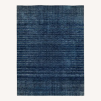 West Elm Graduated Dot Navy Wool Area Rug 8' x 10'