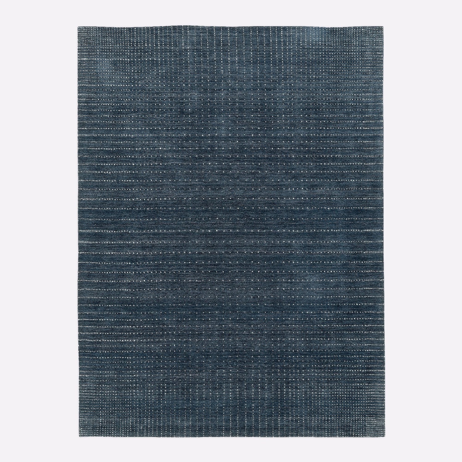 West Elm Graduated Dot Navy Wool Area Rug 8' x 10' - image-8