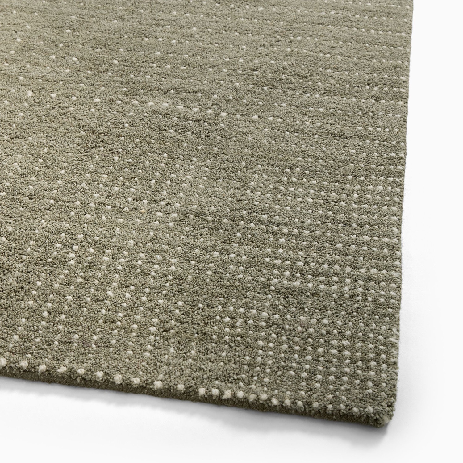 West Elm Graduated Dot Navy Wool Area Rug 8' x 10' - image-6