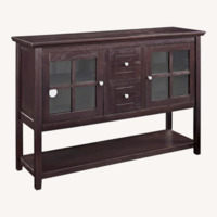 Dark Brown Wood Chest