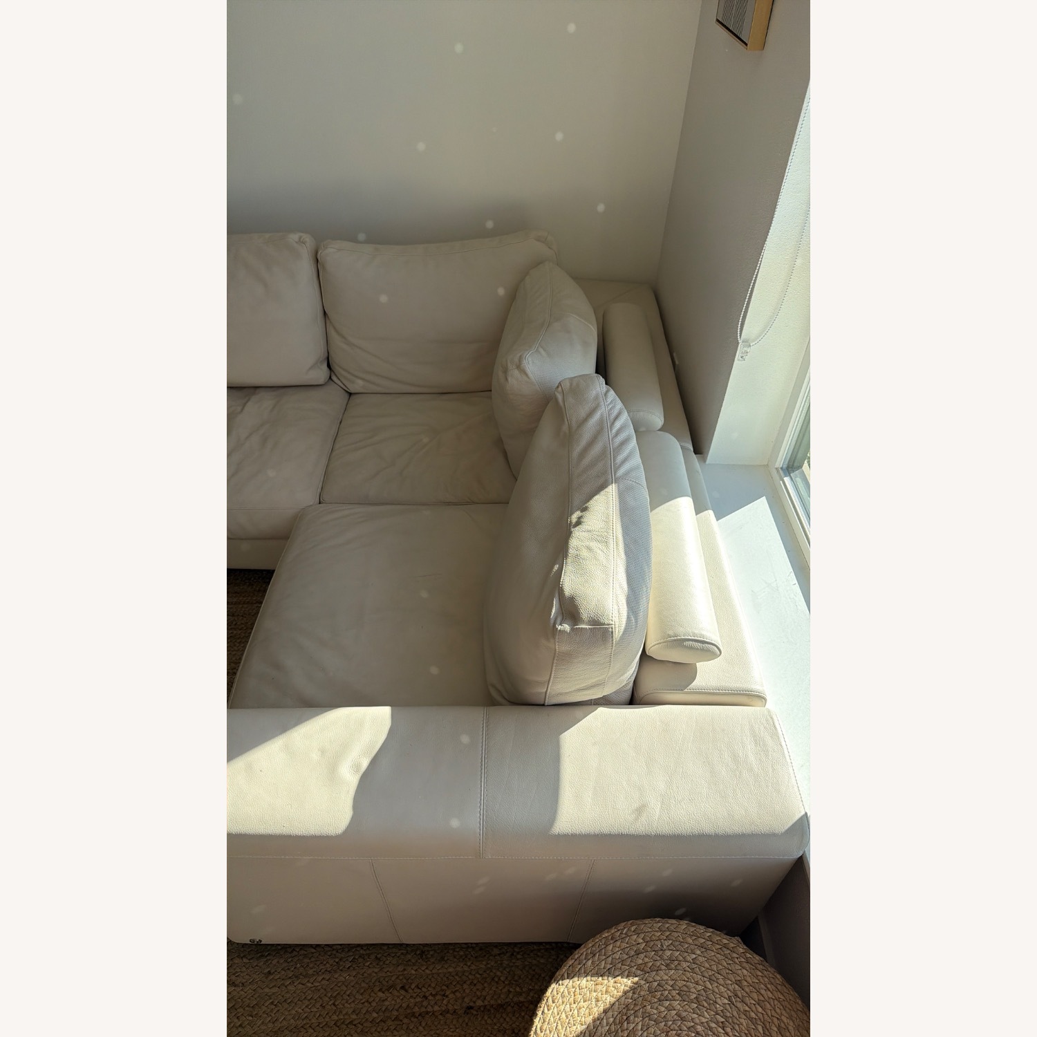 Natuzzi  Natural Leather 3+ Piece Sectional - image-4