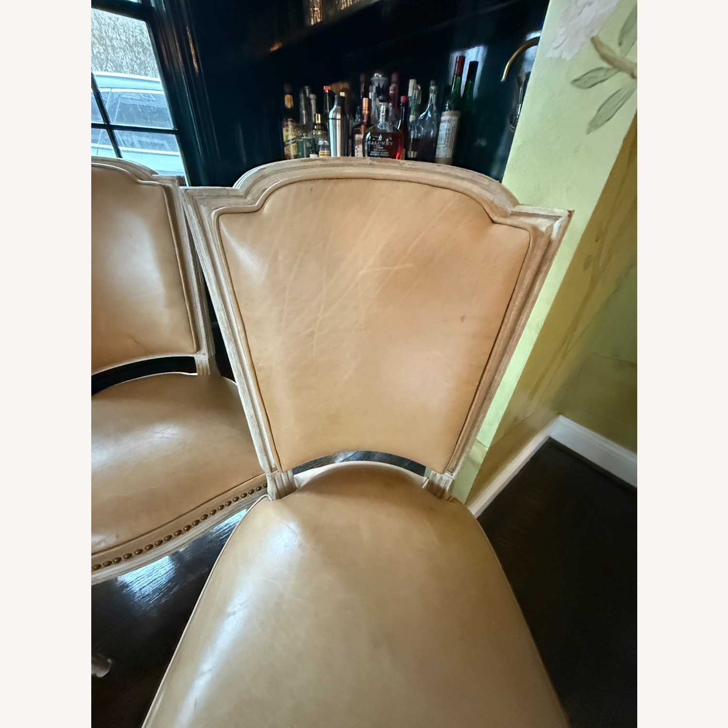 Vintage/Antique White Wood Dining Chairs - image-10