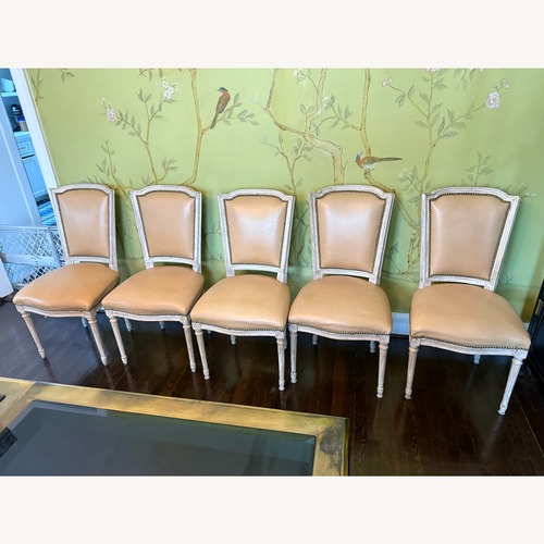 Used Vintage/Antique White Wood Dining Chairs for sale on AptDeco