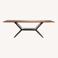 Arhaus Jacob Dark Brown Wood Dining Table