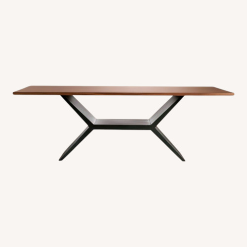 Used Arhaus Jacob Dark Brown Wood Dining Table for sale on AptDeco