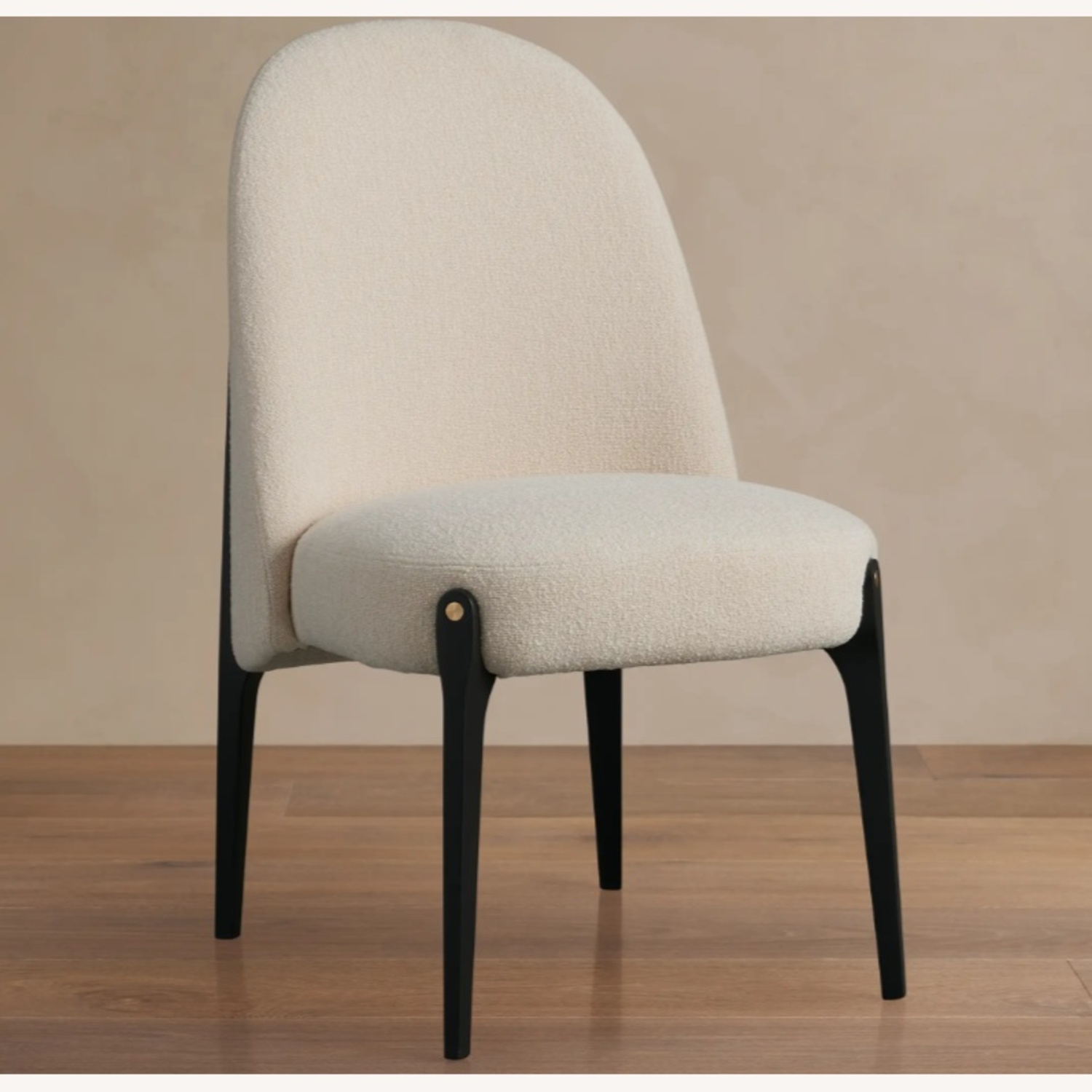 Arhaus Bottoni White Fabric Dining Chairs - image-4