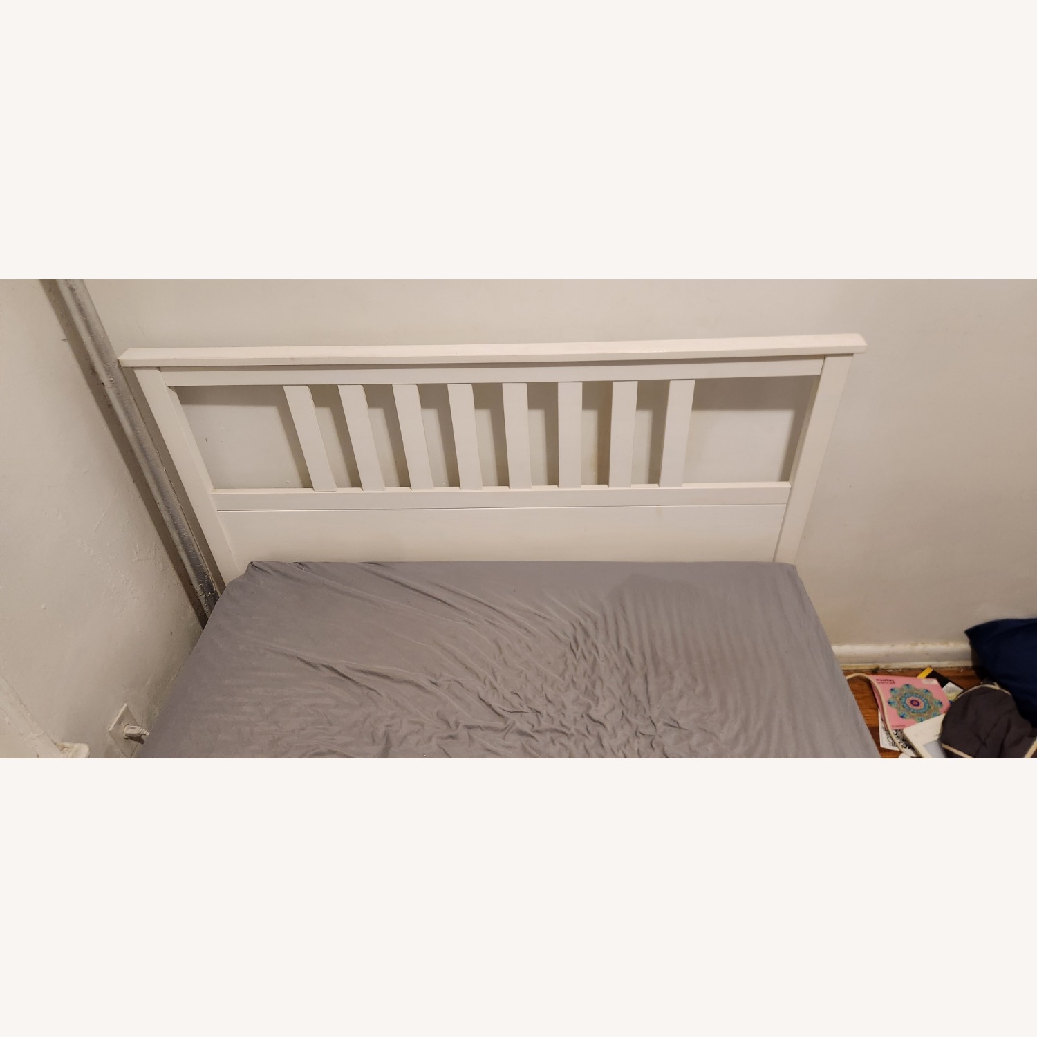 IKEA Hemnes White Wood Queen Bed - image-3
