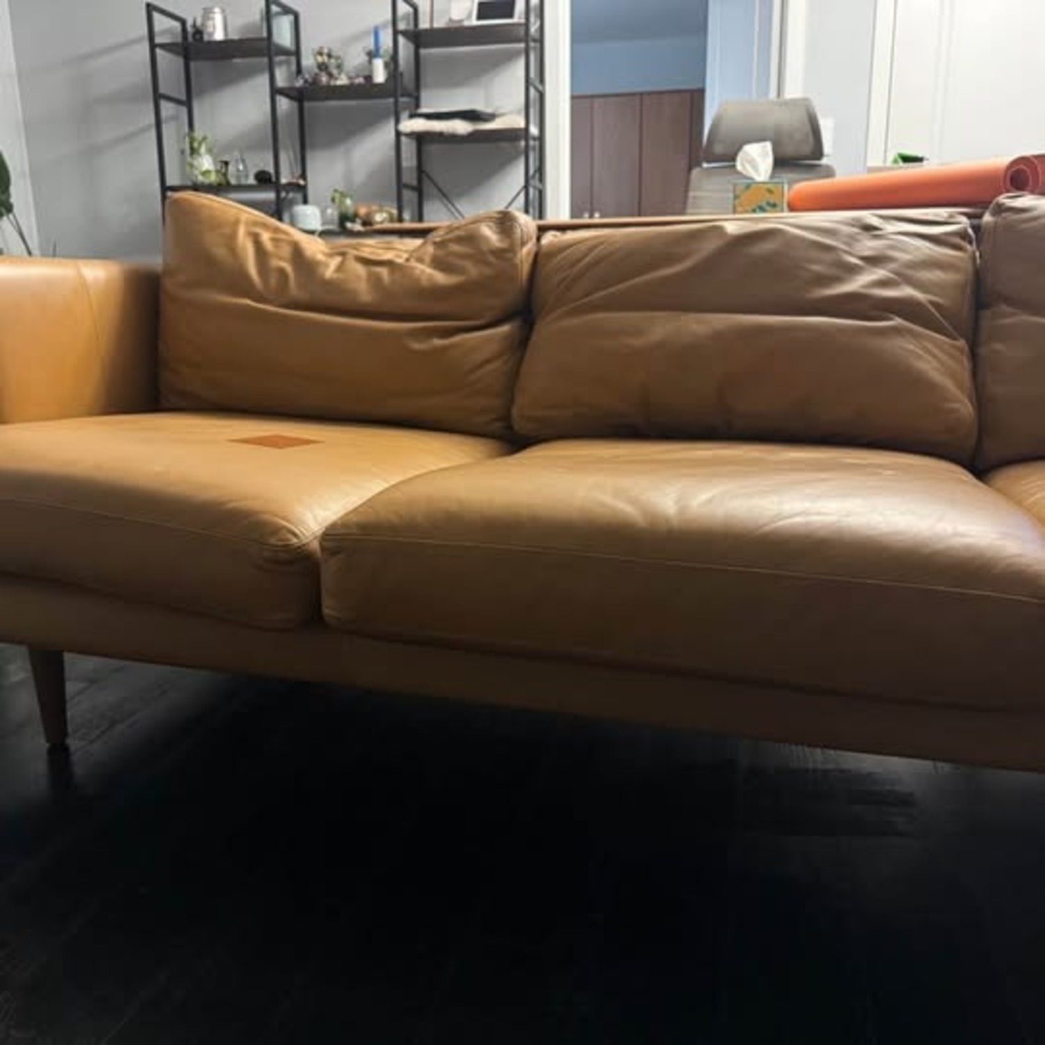 Article Burrard 83.5" Leather Sofa - Bella Caramel - image-1