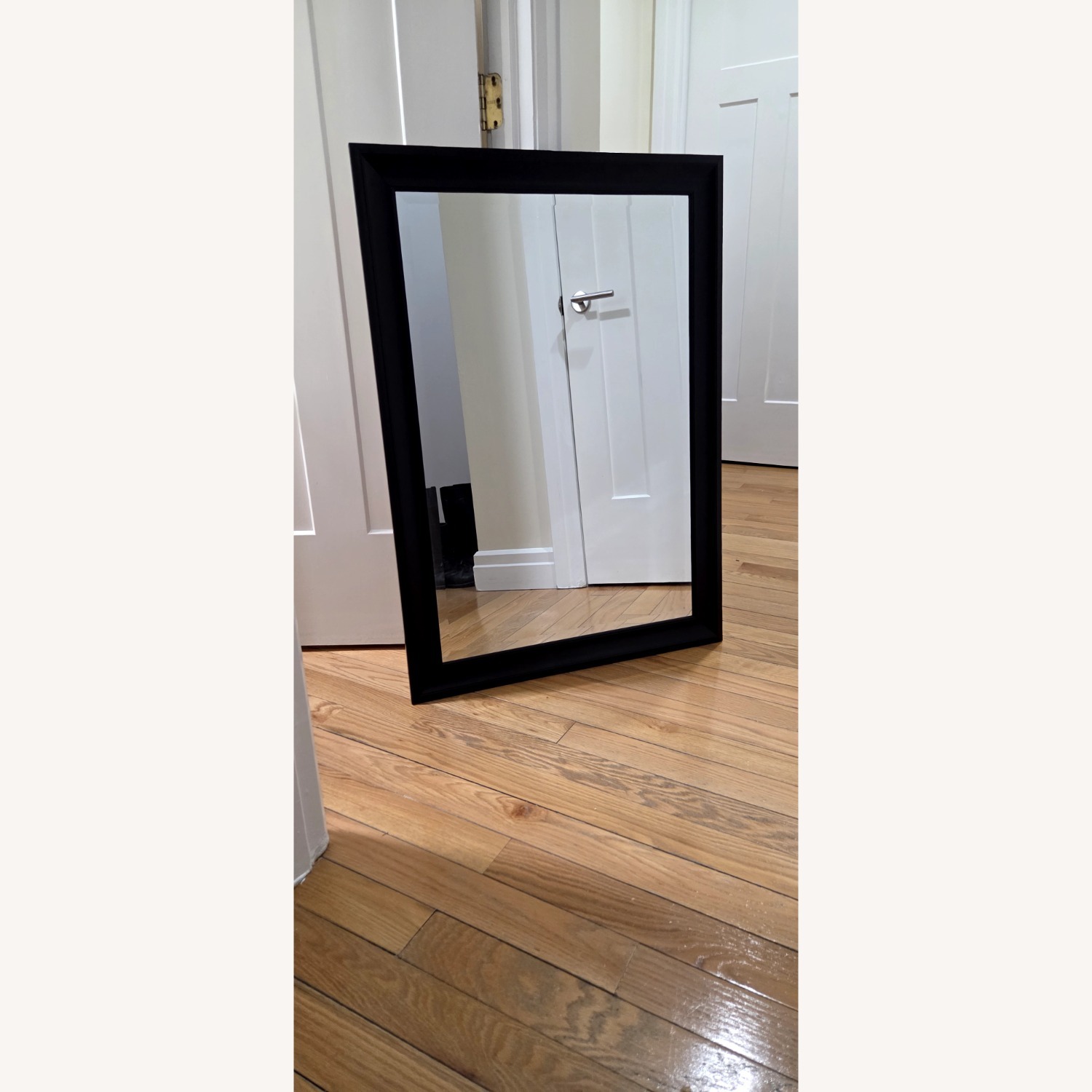 Black Wood Wall Mirror - image-4