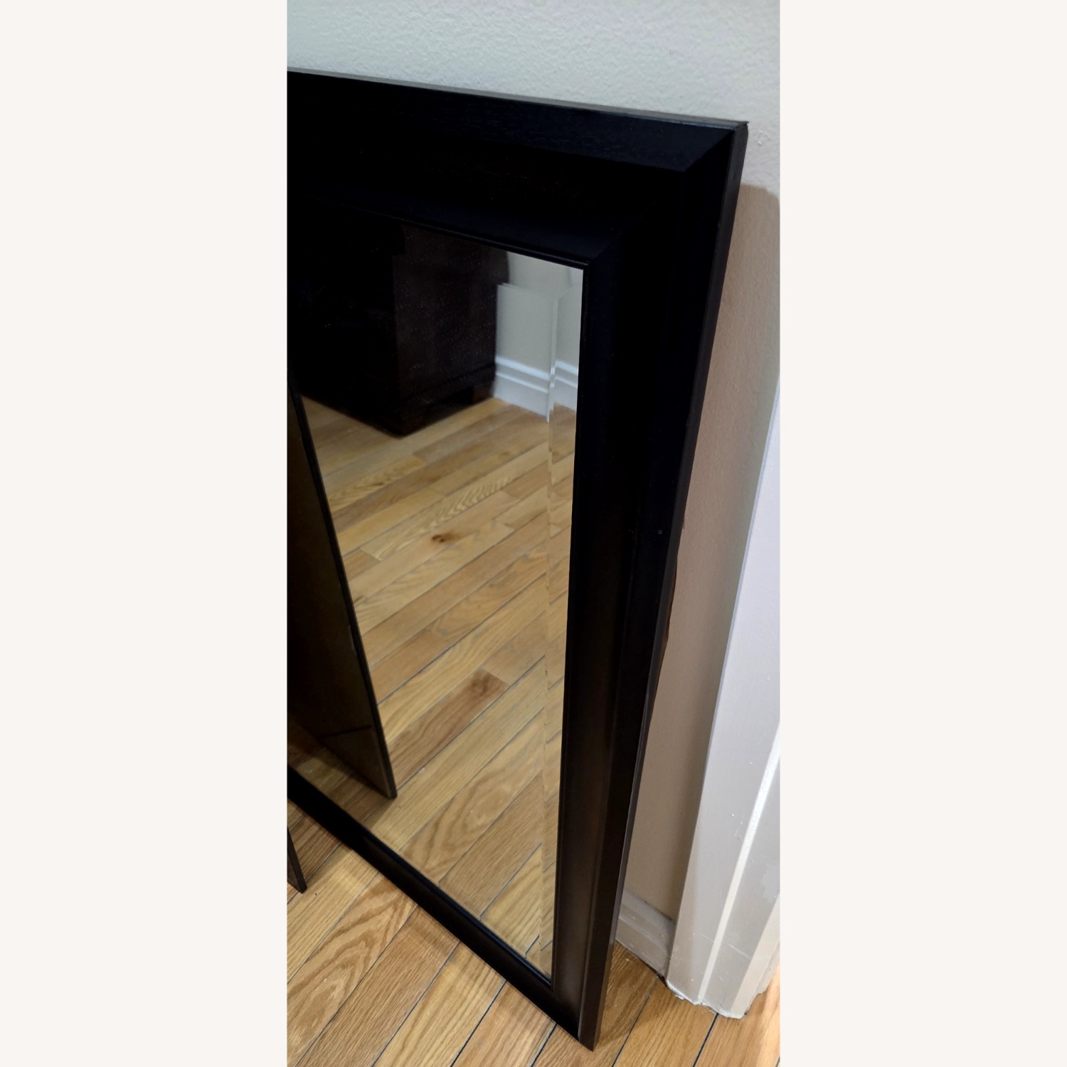 Black Wood Wall Mirror - image-3