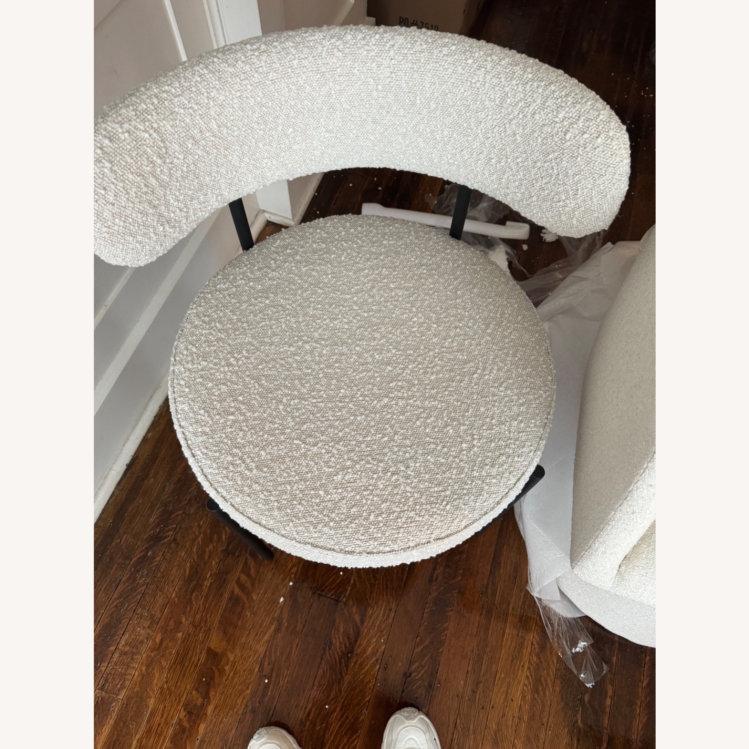 AllModern Sherwood Solid Back Boucle Side Chair (Set of 6) - image-5