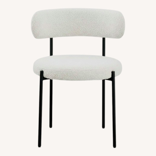 Used AllModern Sherwood Solid Back Boucle Side Chair (Set of 6) for sale on AptDeco