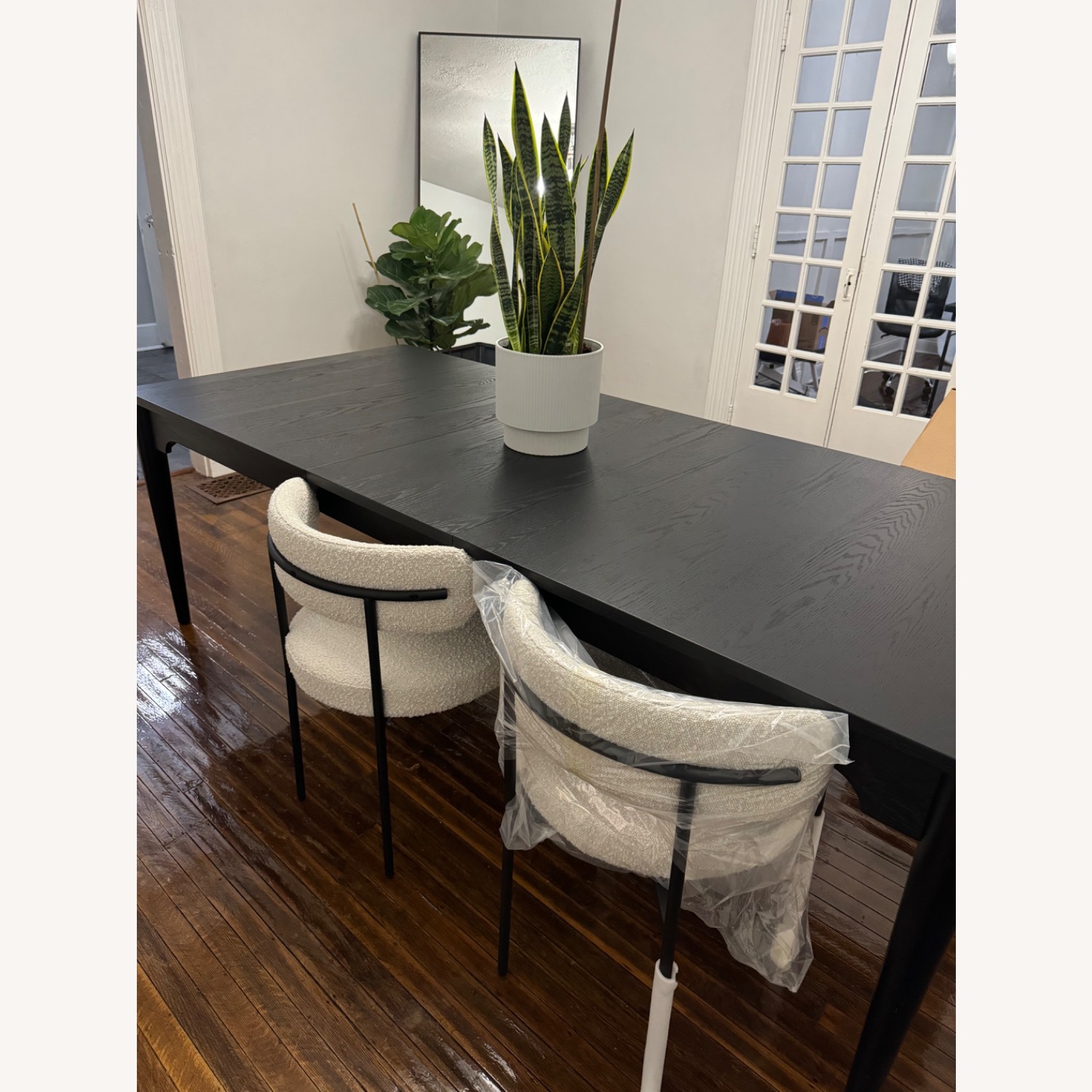 AllModern Sherwood Solid Back Boucle Side Chair (Set of 6) - image-6