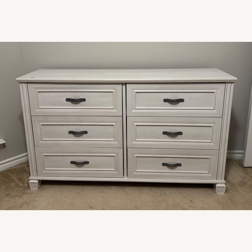 Used White Wood Dresser for sale on AptDeco