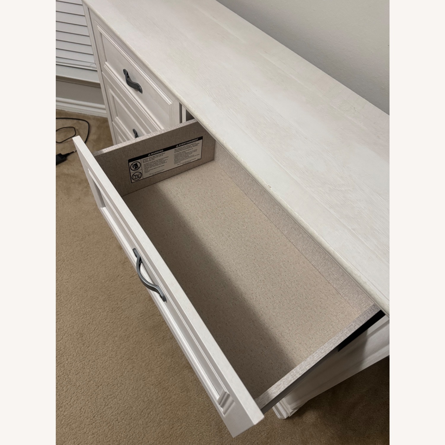 White Wood Dresser - image-2