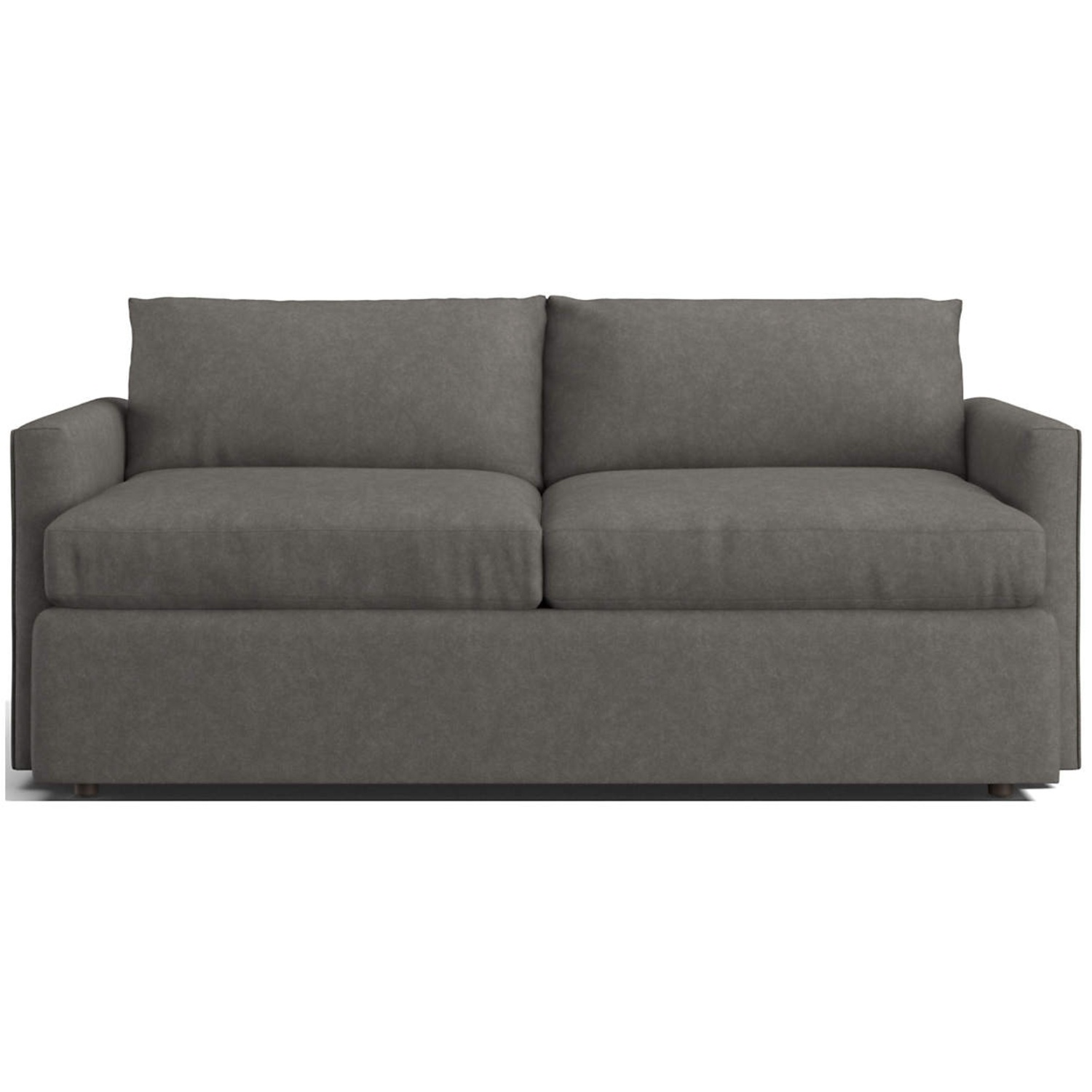 Crate & Barrel Light Gray Fabric Sleeper Sofa - image-5