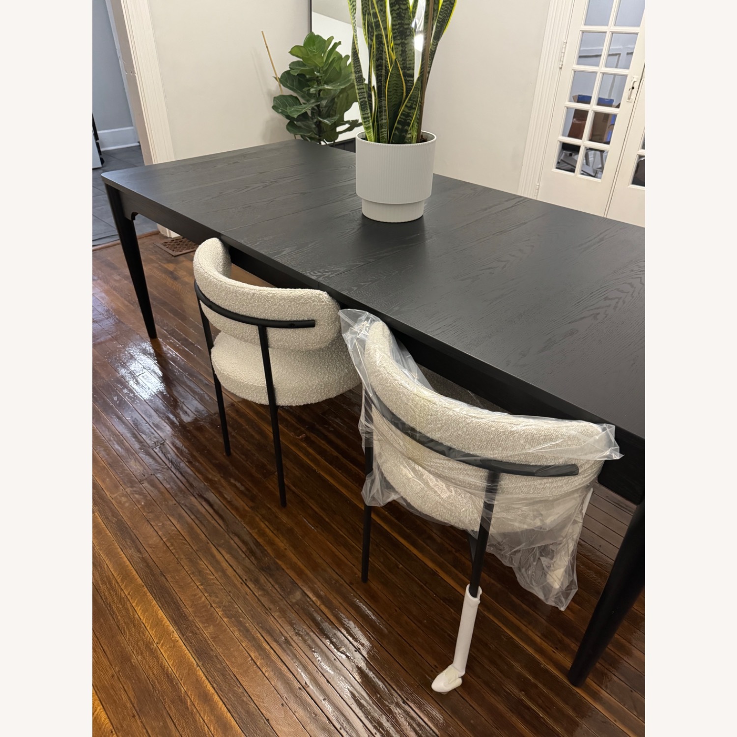 Austen Black Rectangular 72-90" Dining Table - image-4