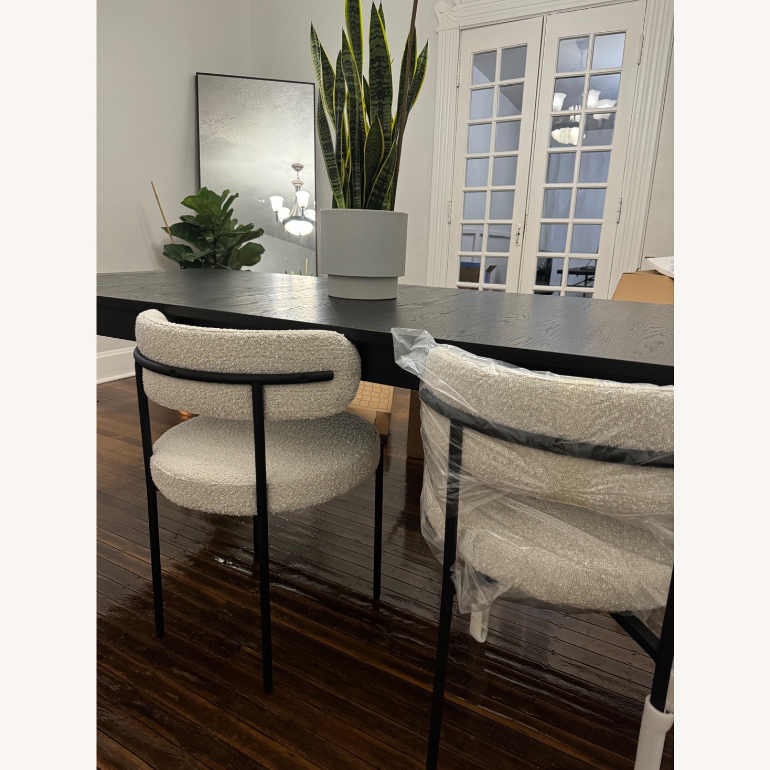 Austen Black Rectangular 72-90" Dining Table - image-5