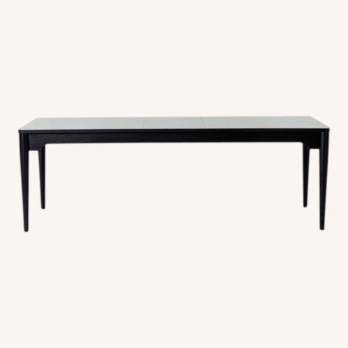 Used Austen Black Rectangular 72-90" Dining Table for sale on AptDeco