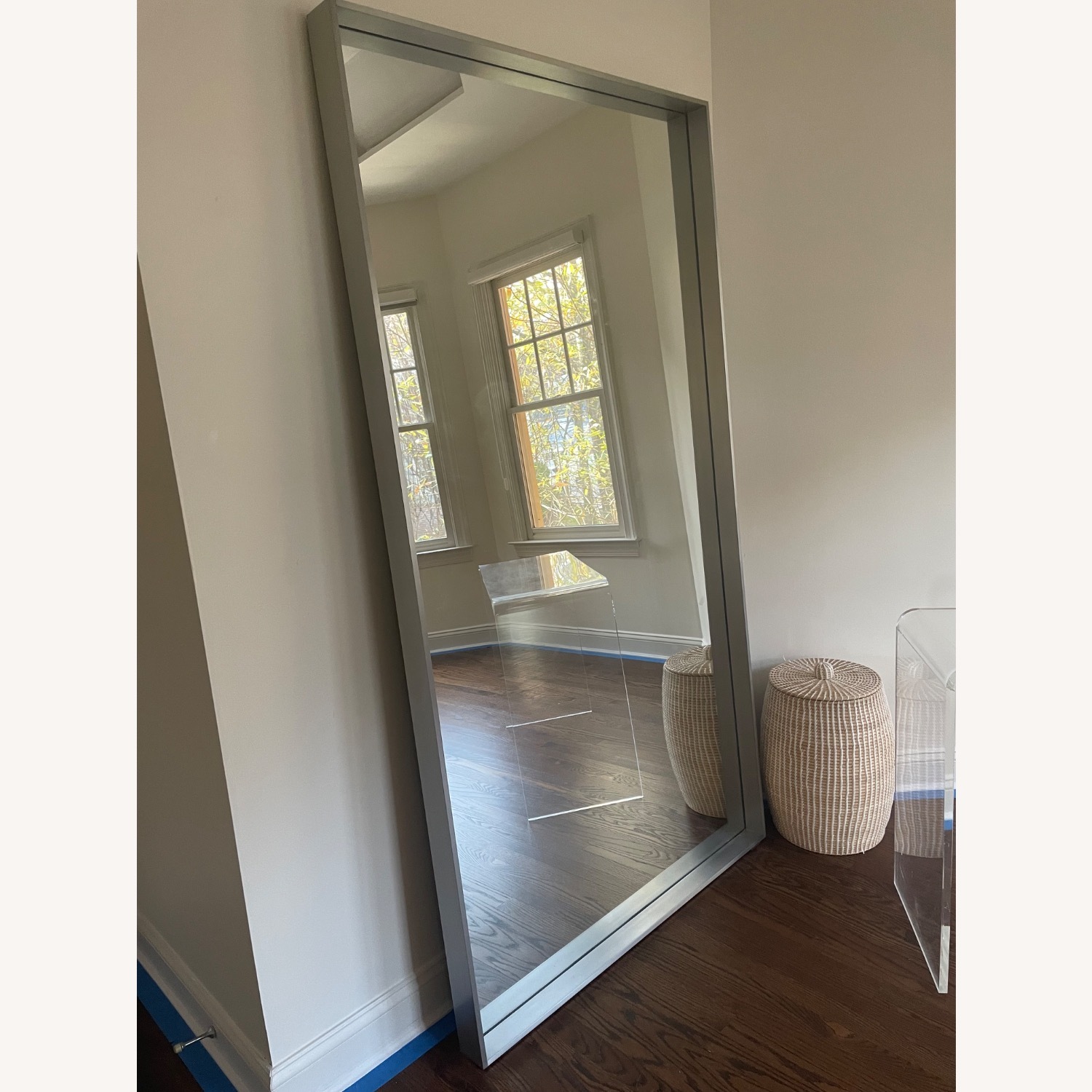 Restoration Hardware Metal Dovetail Mirror - Narrow Frame - image-3