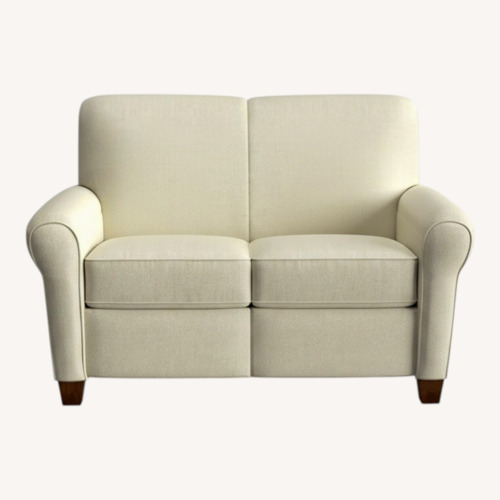 Used La-Z-Boy Light Gray Fabric  Recliner Loveseat for sale on AptDeco