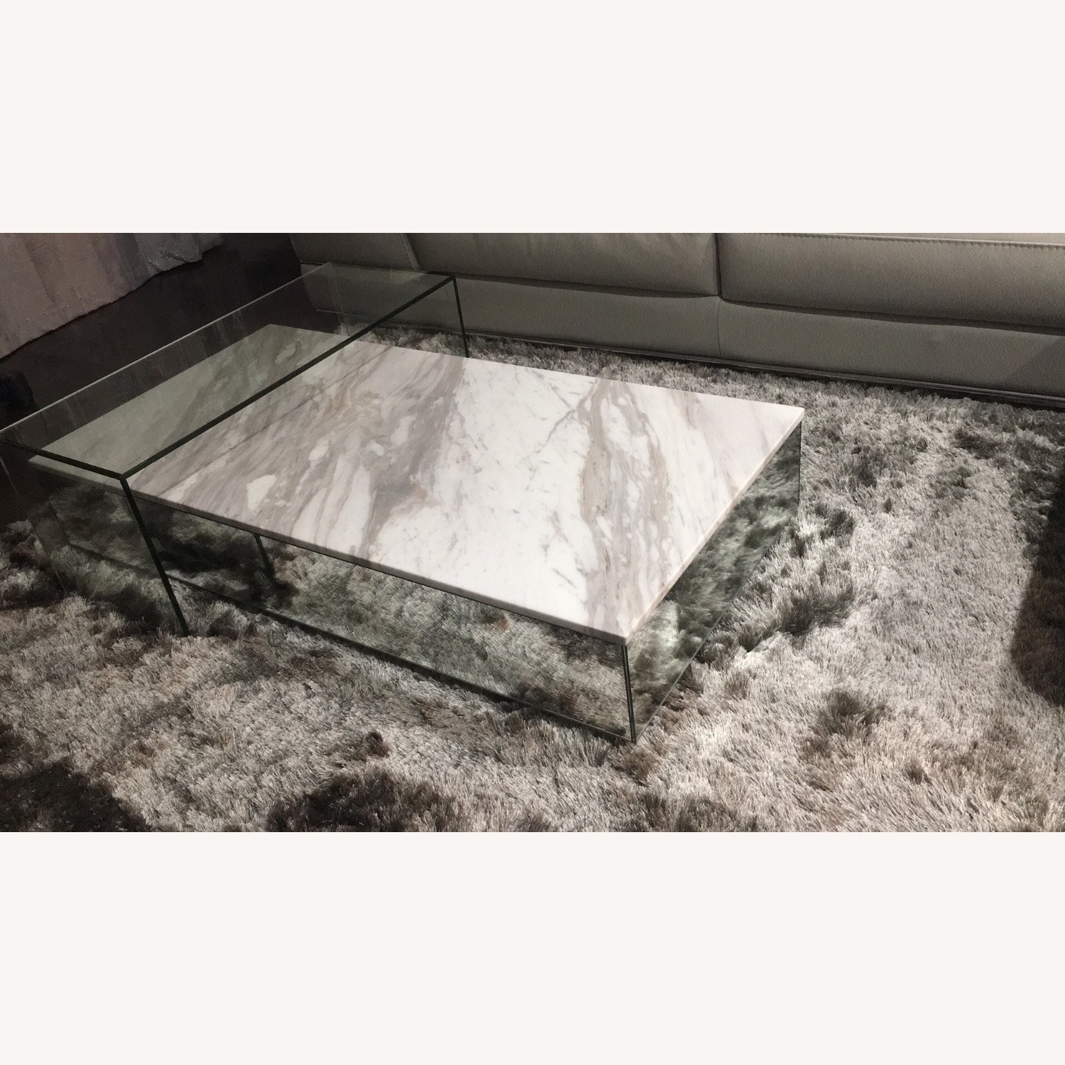 Modani Lucio White Marble Coffee Table - image-3