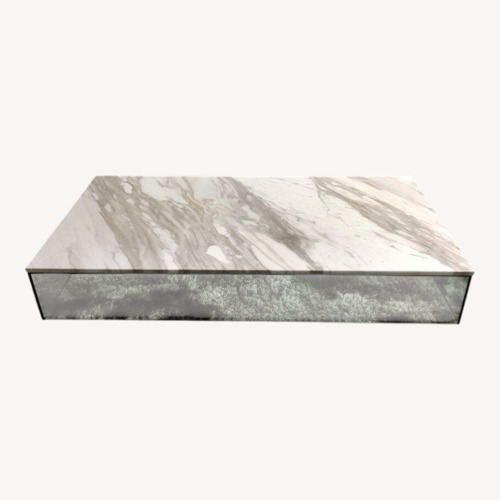 Used Modani Lucio White Marble Coffee Table for sale on AptDeco