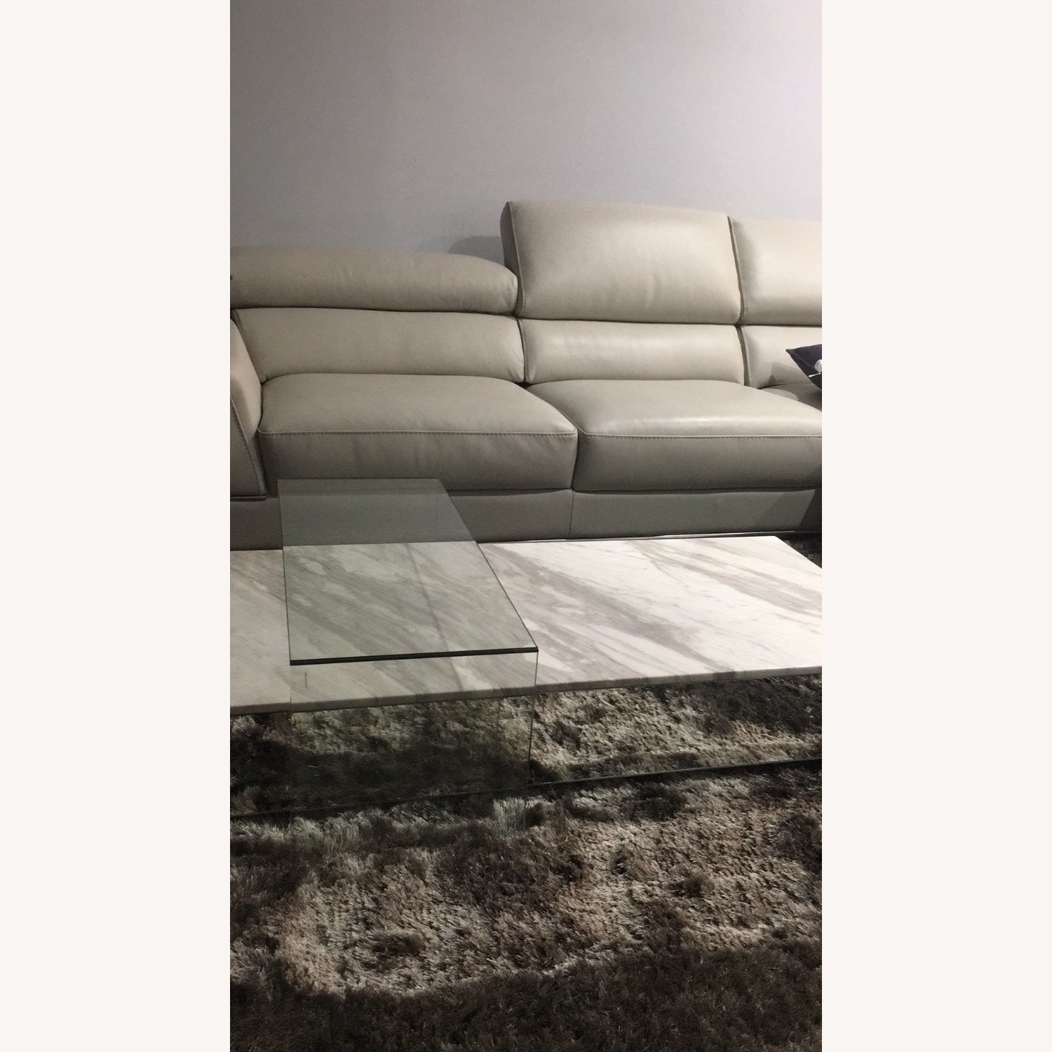 Modani Lucio White Marble Coffee Table - image-2