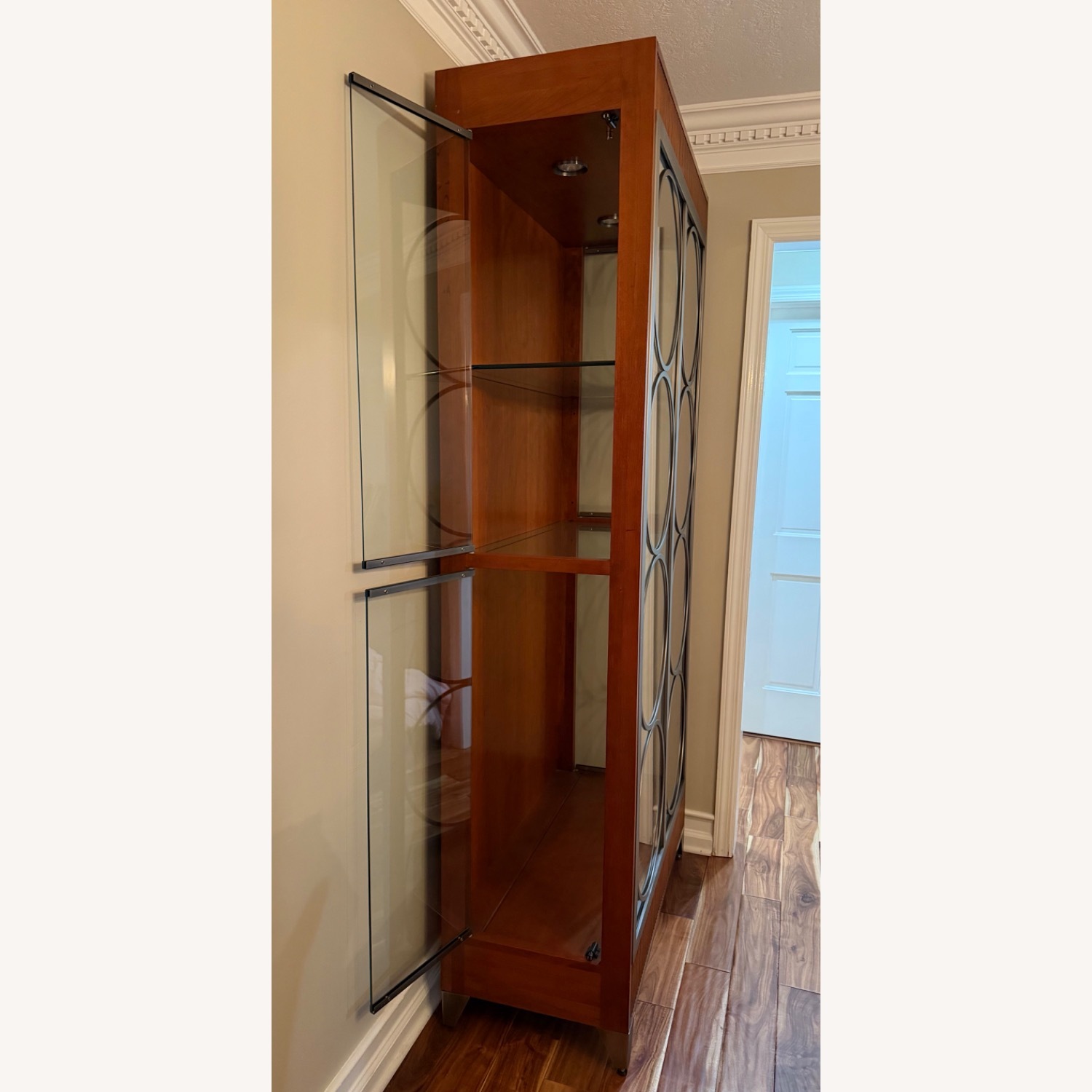 Ethan Allen Dark Brown Wood Wall Unit - image-3