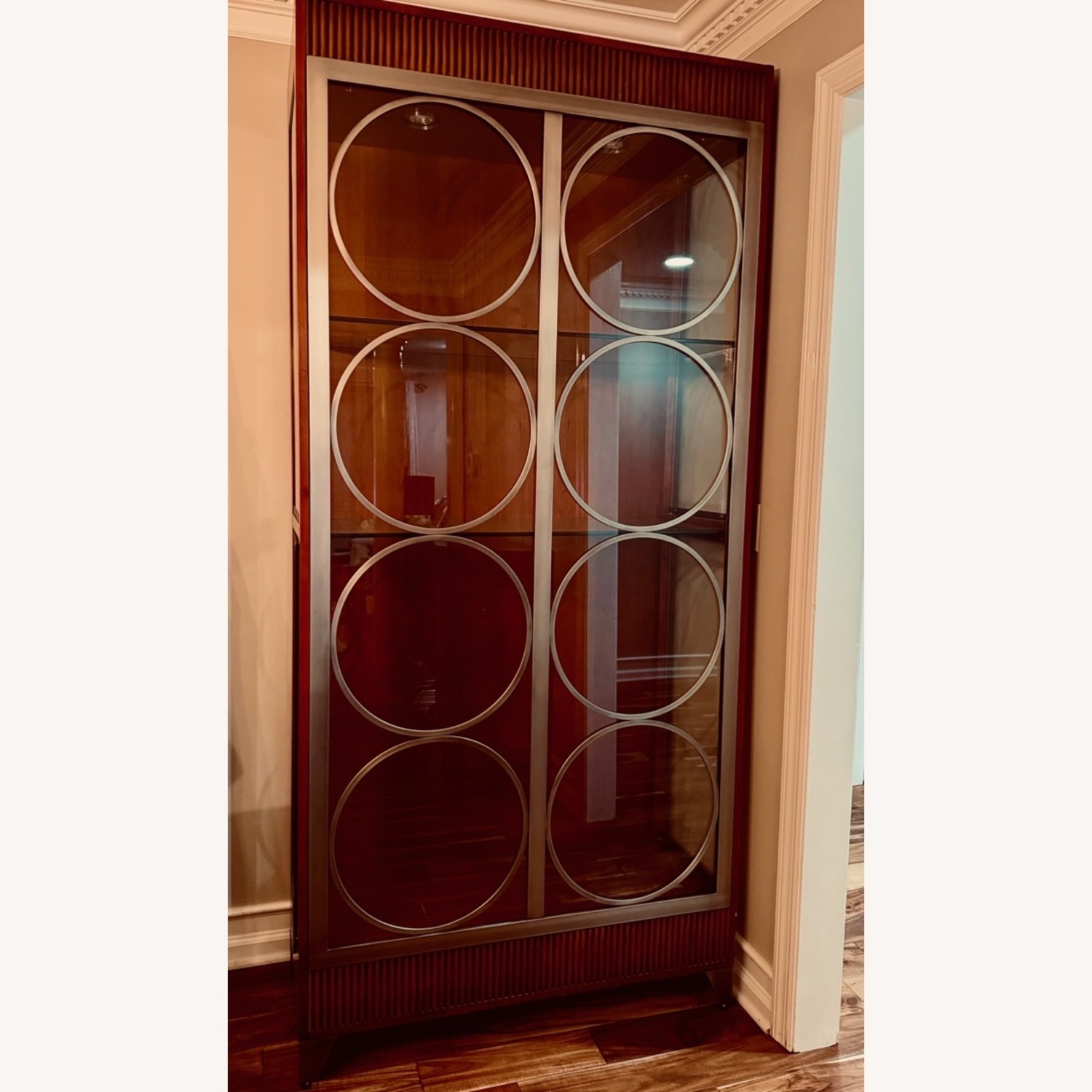 Ethan Allen Dark Brown Wood Wall Unit - image-1