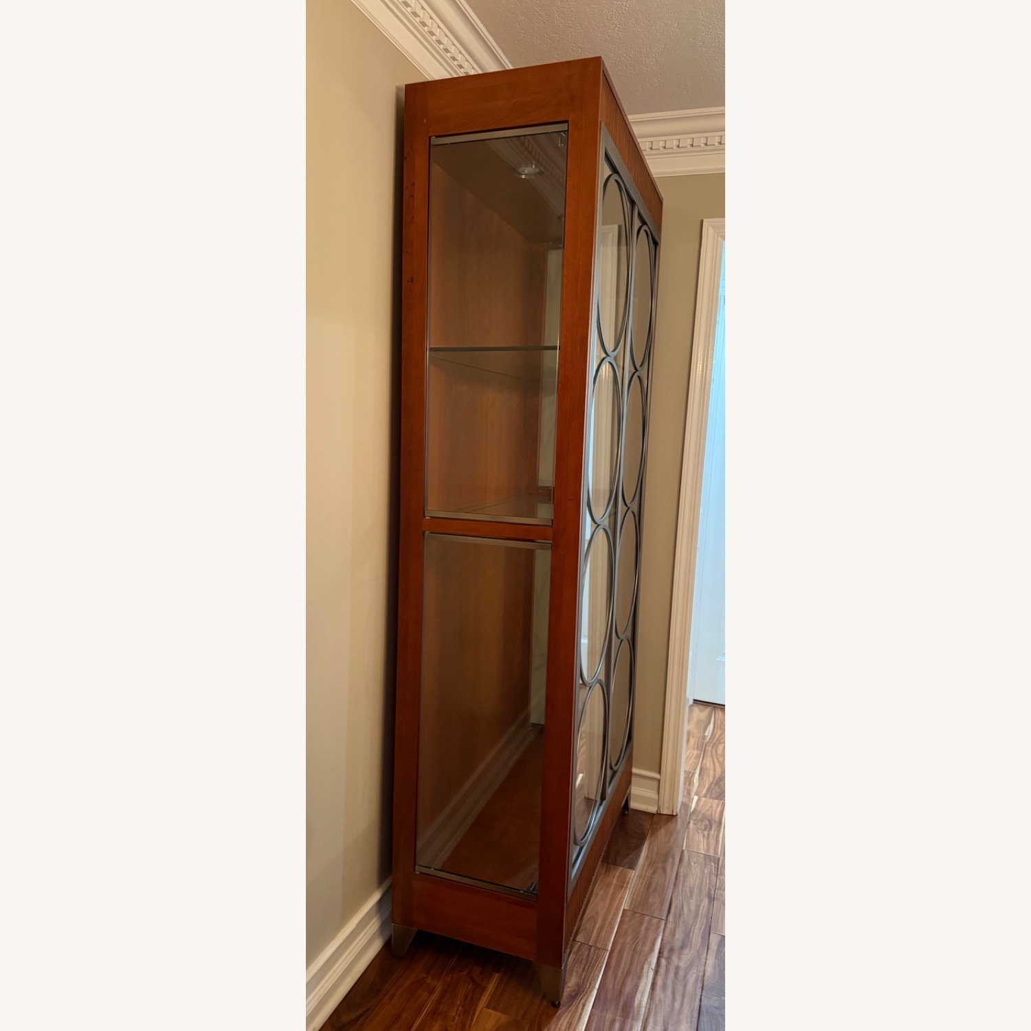 Ethan Allen Dark Brown Wood Wall Unit - image-4