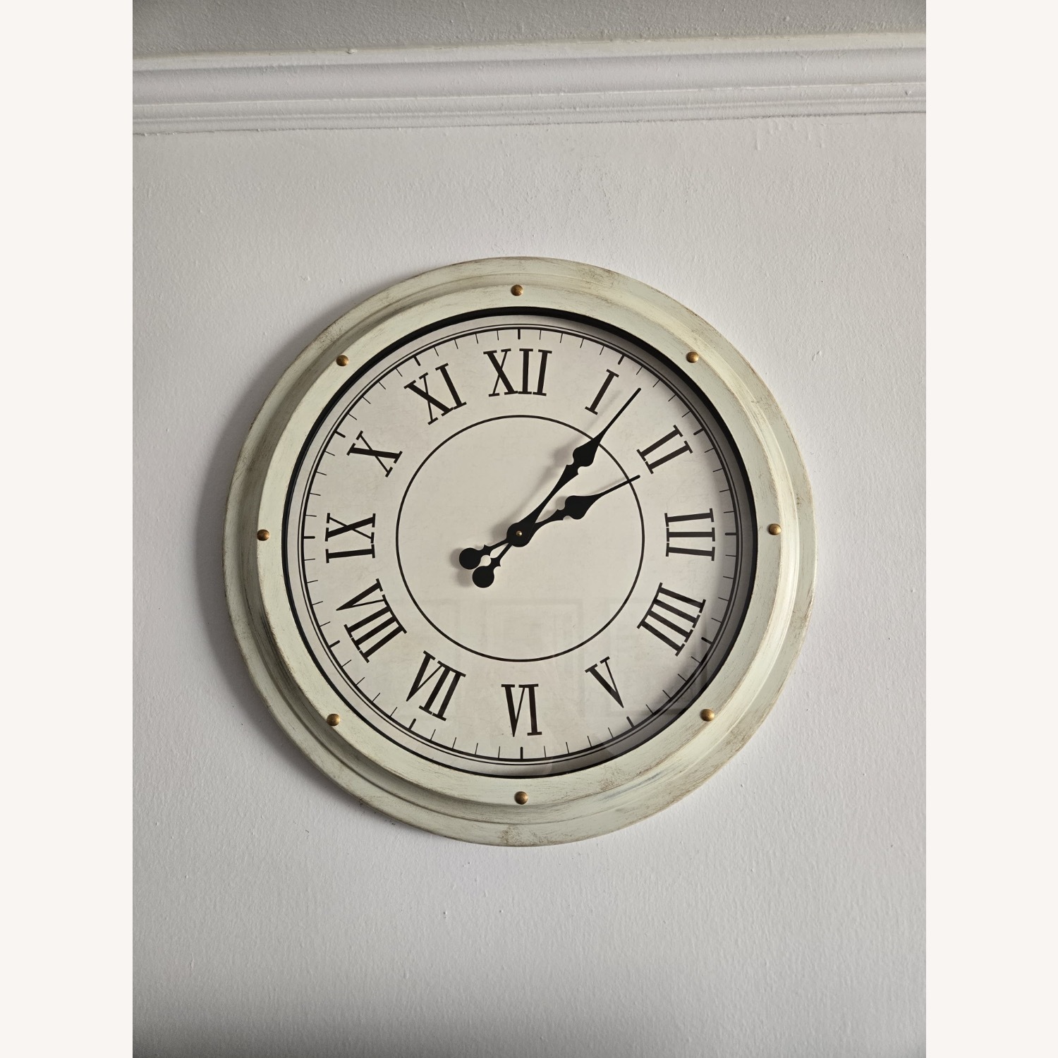 Pottery Barn White Station Clock - image-3