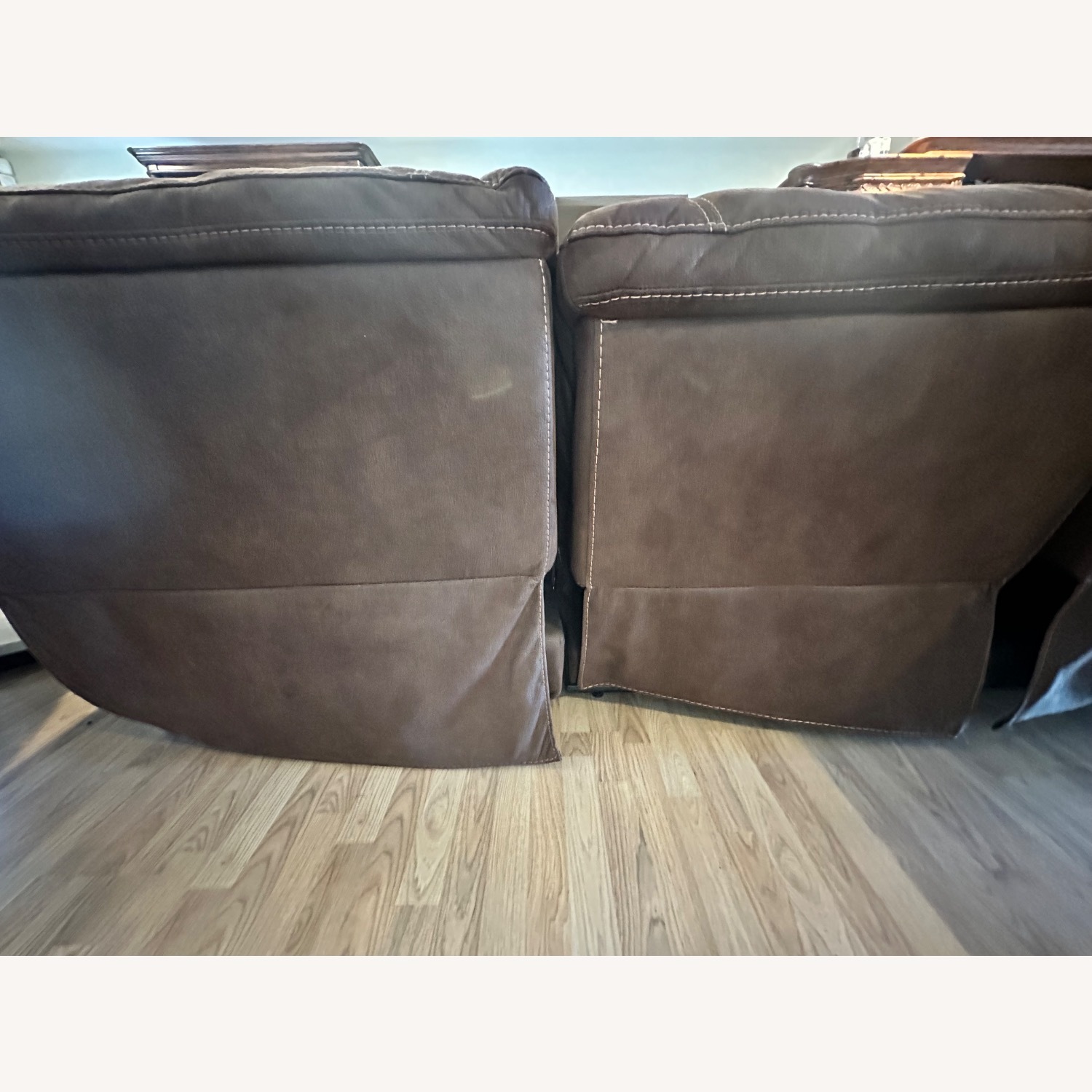 Furniture Row Dark Brown Fabric 3+ Seater Sofa - image-6