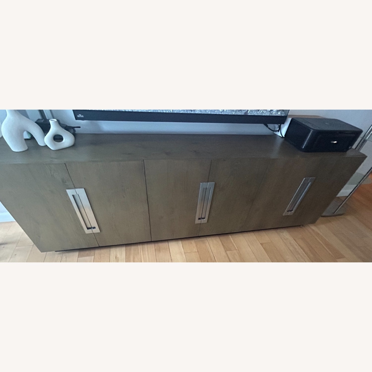 Restoration Hardware White Hall 6-Door Media Console - image-4