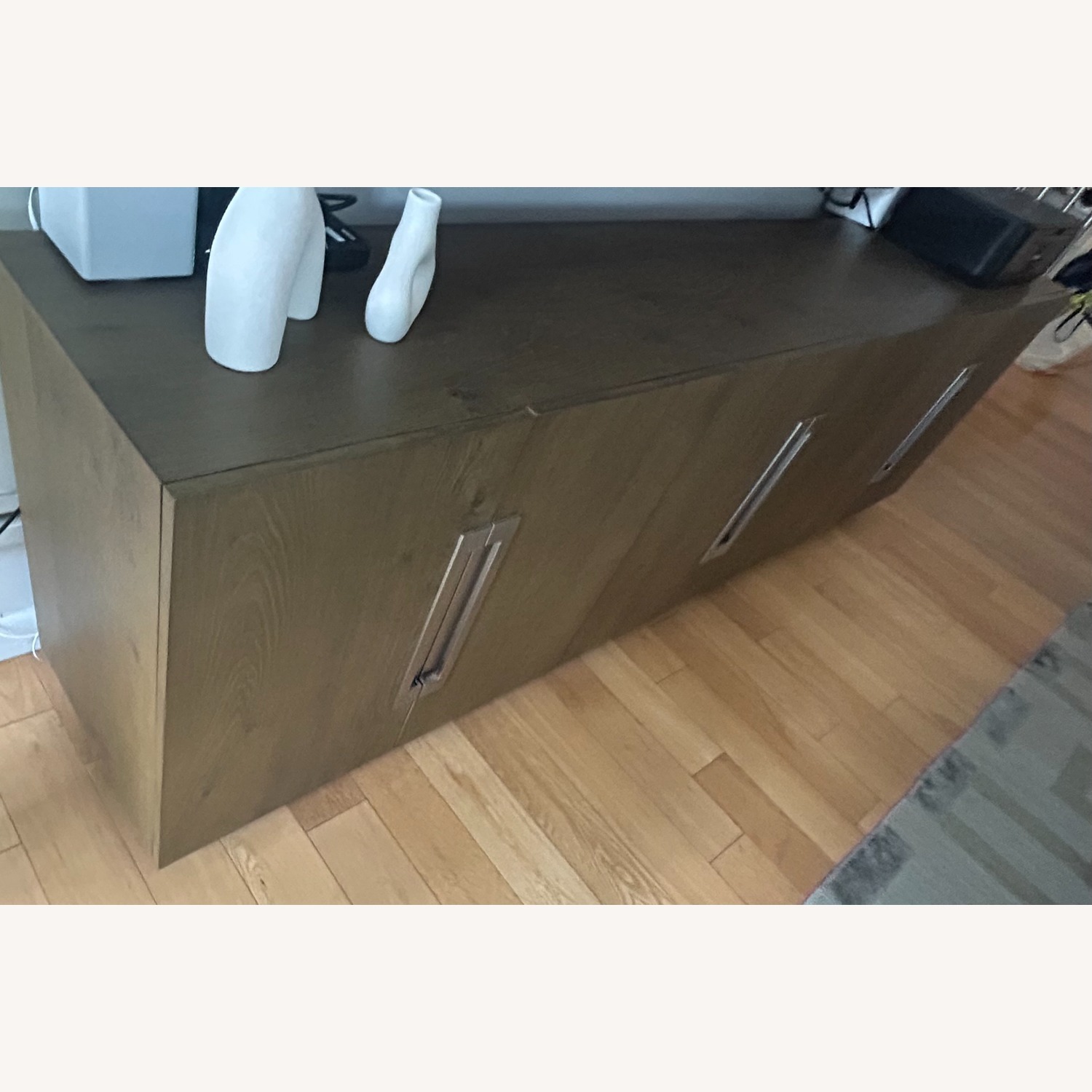 Restoration Hardware White Hall 6-Door Media Console - image-2