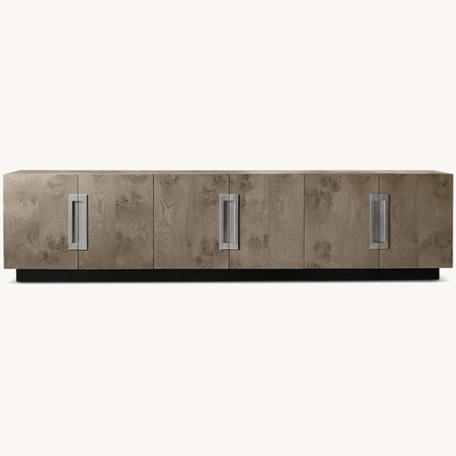 Used Restoration Hardware White Hall 6-Door Media Console for sale on AptDeco
