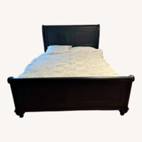 Ethan Allen Black Wood Full Bed
