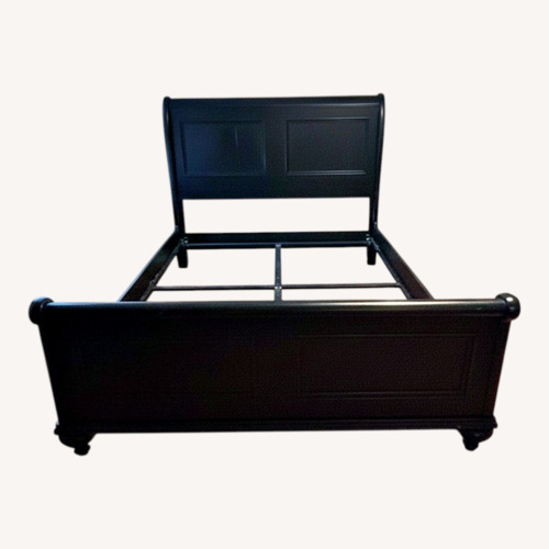 Used Ethan Allen Black Wood Full Bed for sale on AptDeco