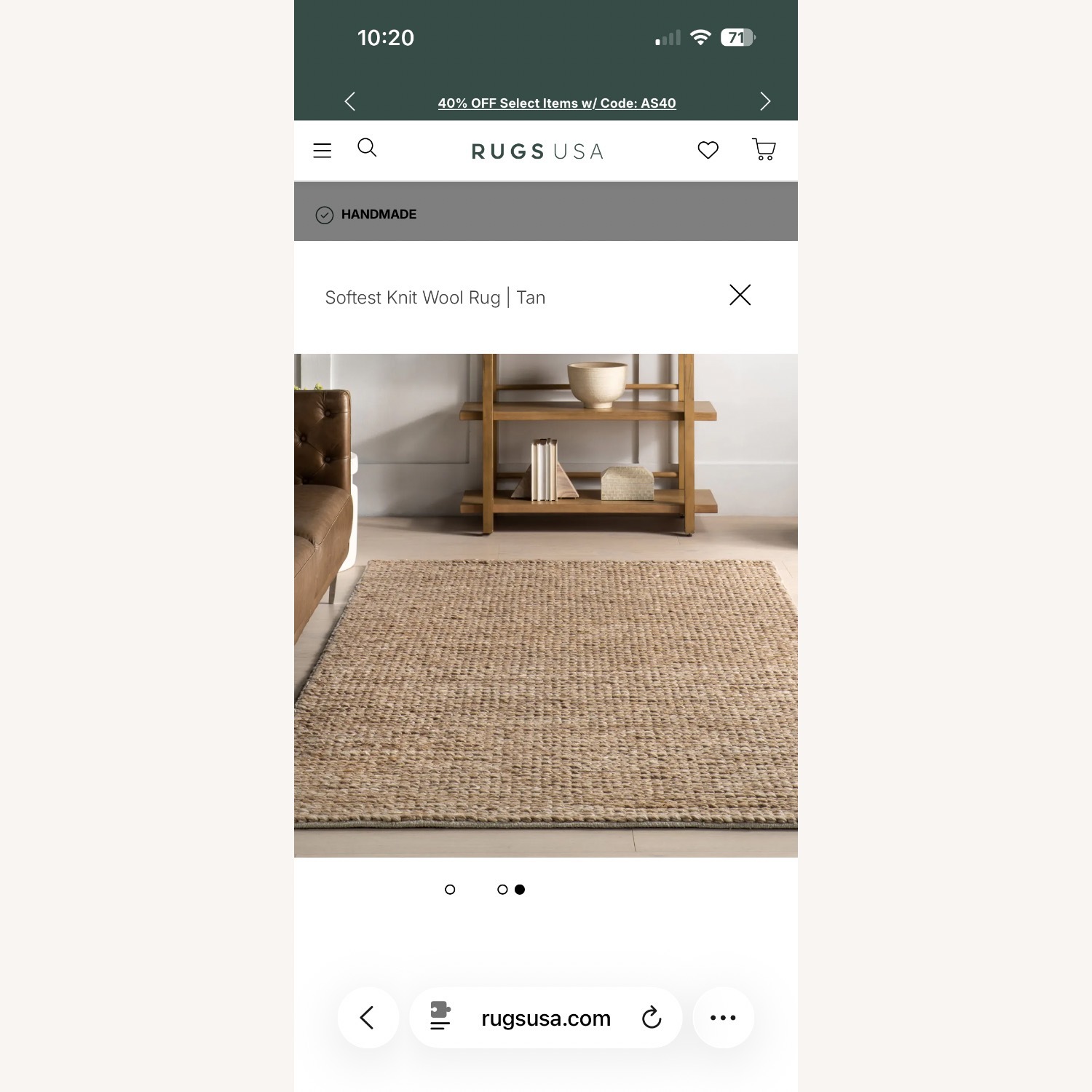 Softest Knit Wool Rug  - image-2