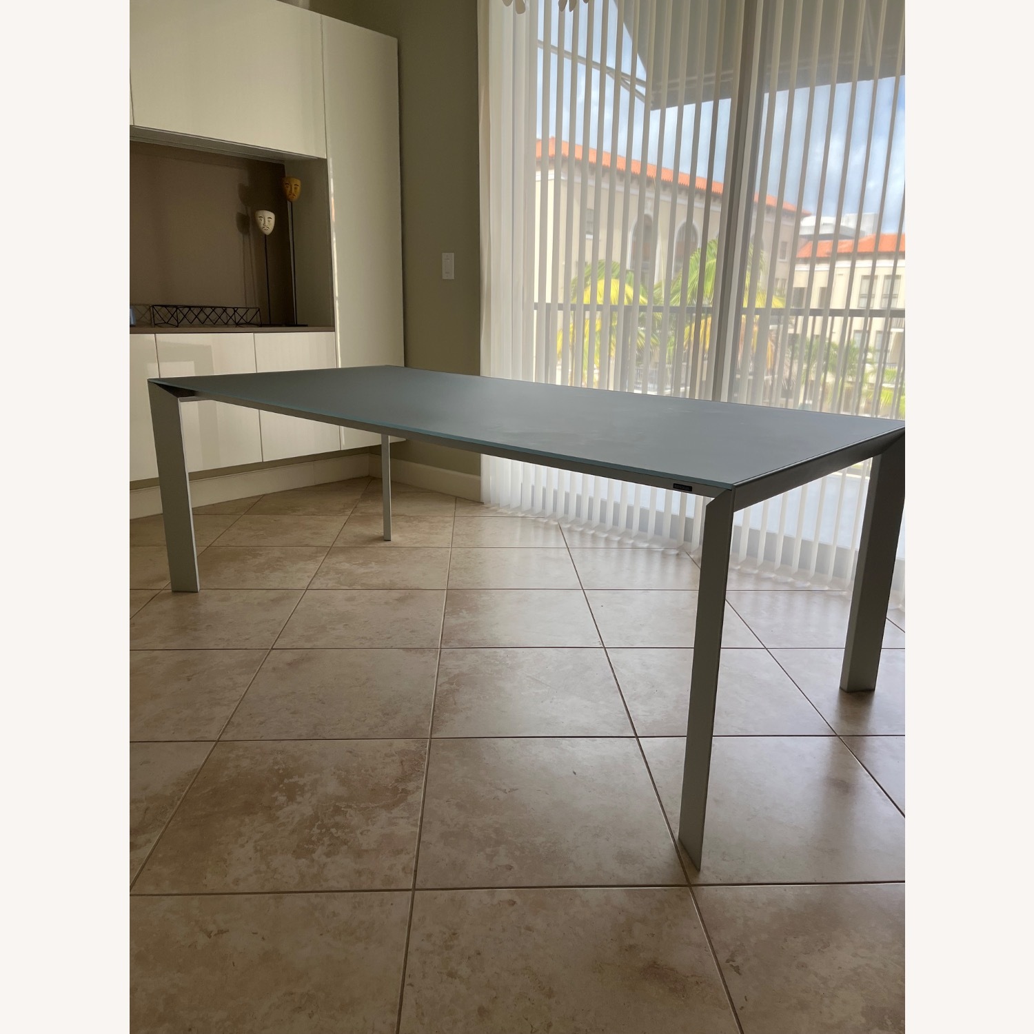 Kristalia Light Gray Glass Dining Table - image-3