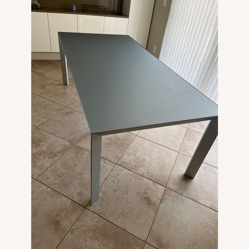 Used Kristalia Light Gray Glass Dining Table for sale on AptDeco