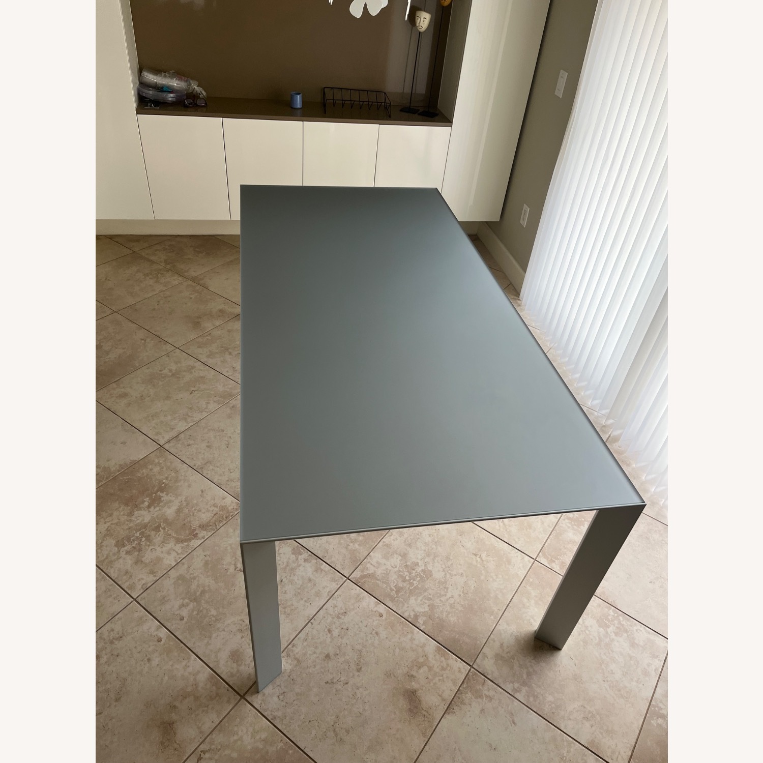 Kristalia Light Gray Glass Dining Table - image-4