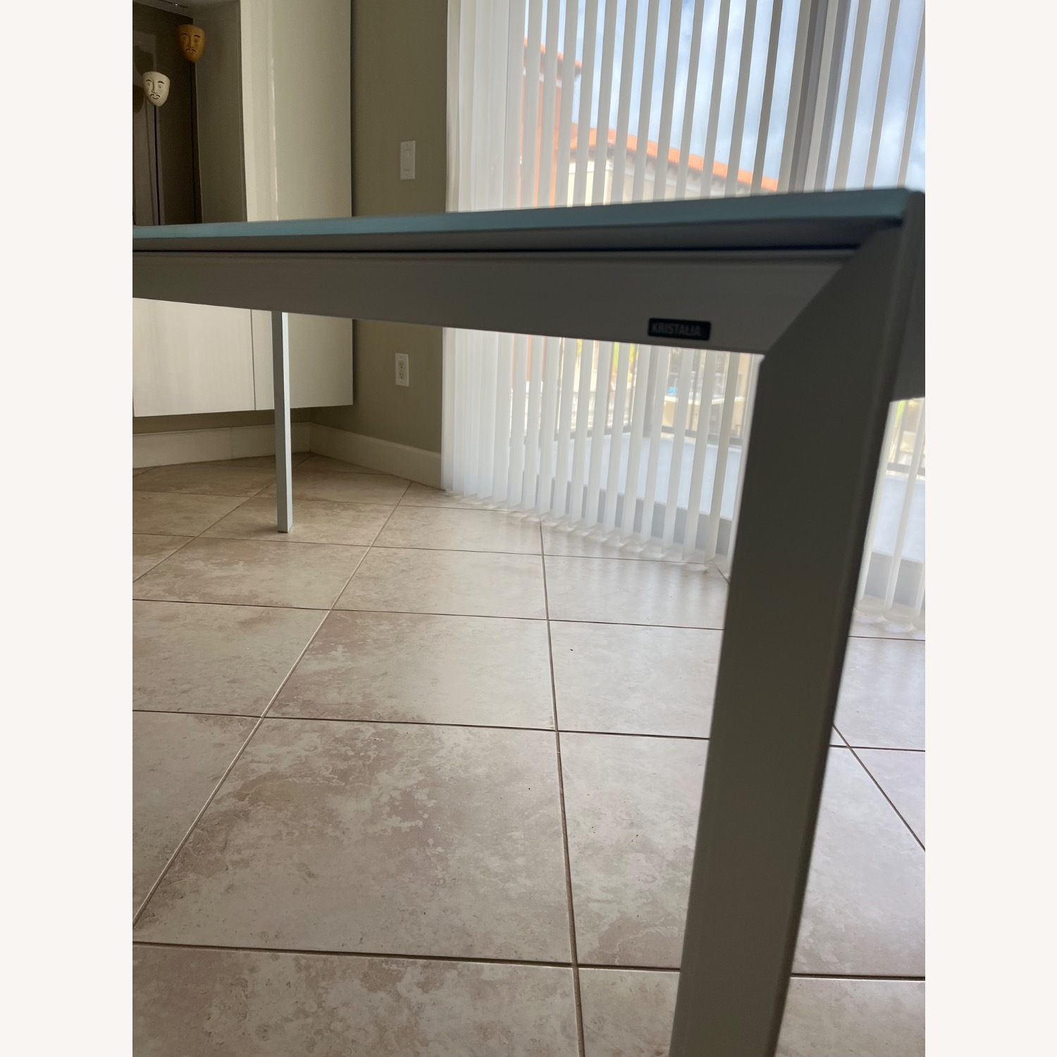 Kristalia Light Gray Glass Dining Table - image-2