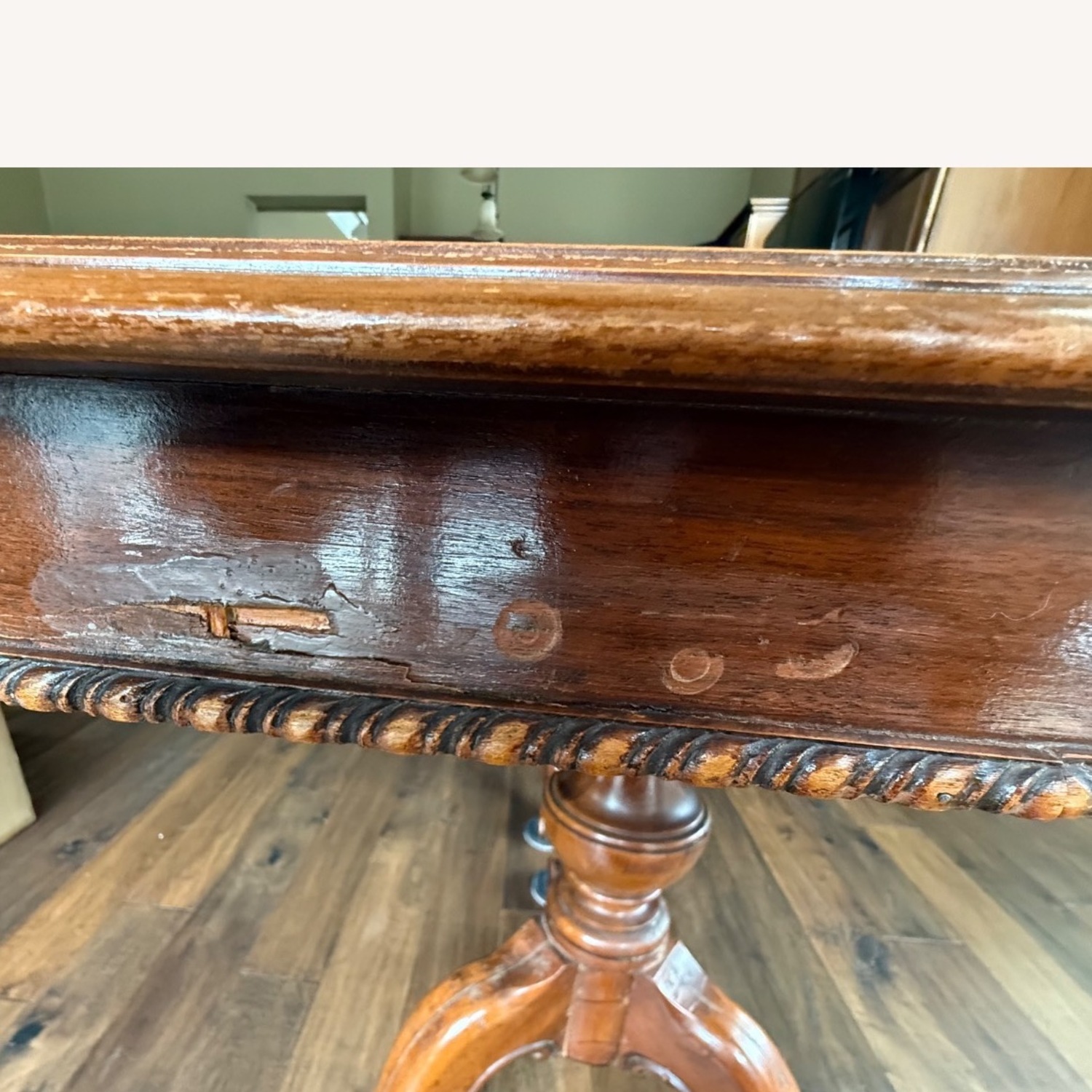 Vintage/Antique Dark Brown Dining Table - image-3