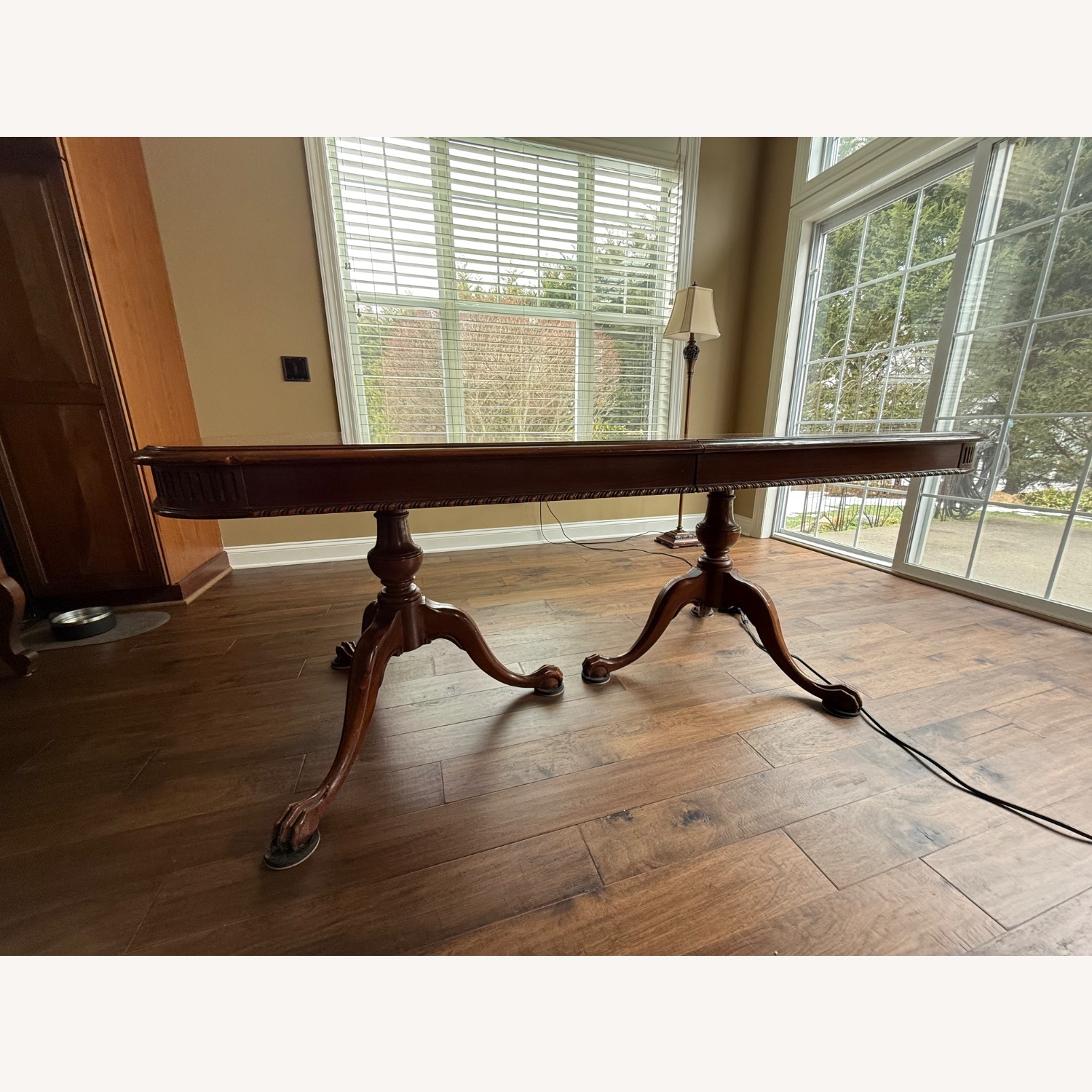 Vintage/Antique Dark Brown Dining Table - image-1