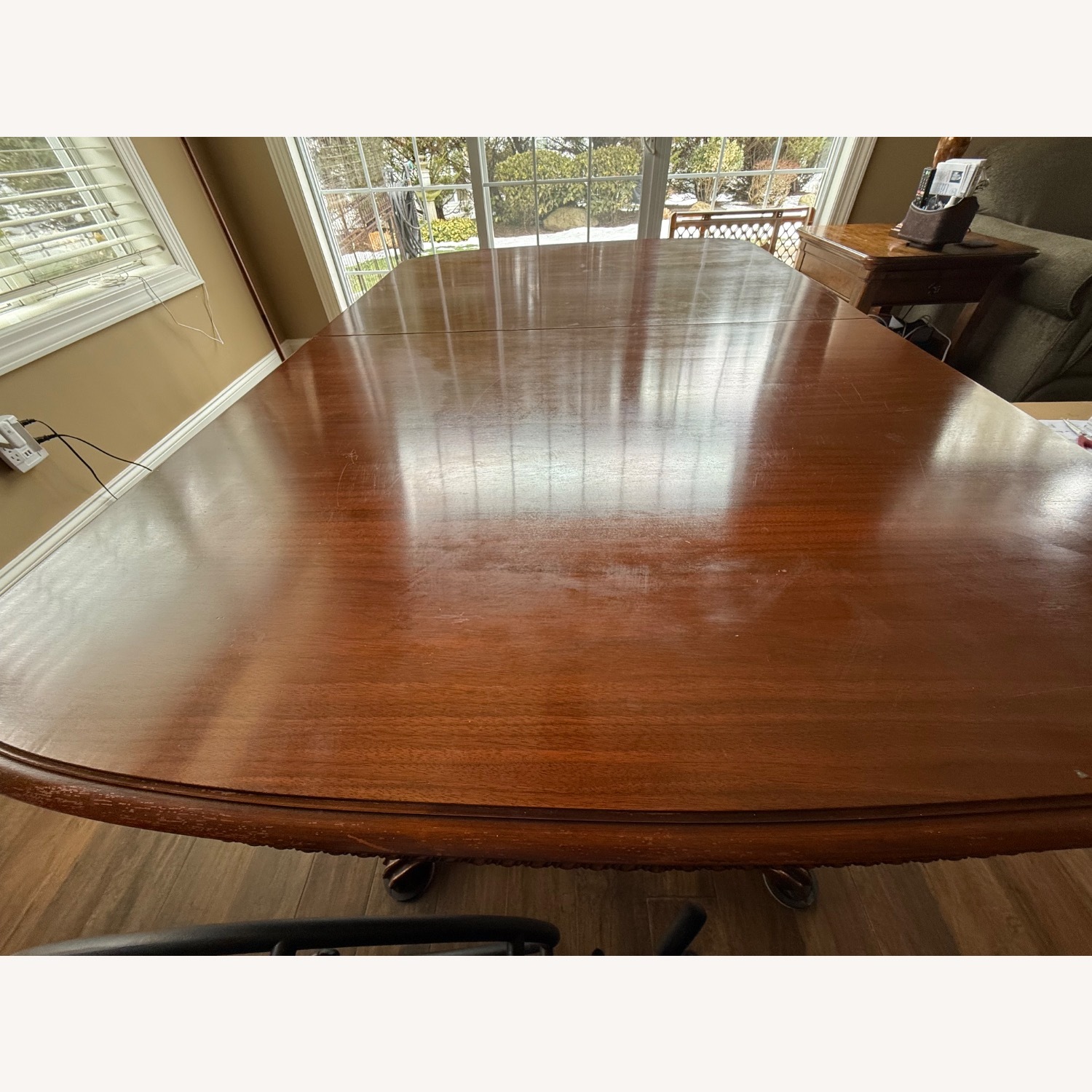 Vintage/Antique Dark Brown Dining Table - image-8