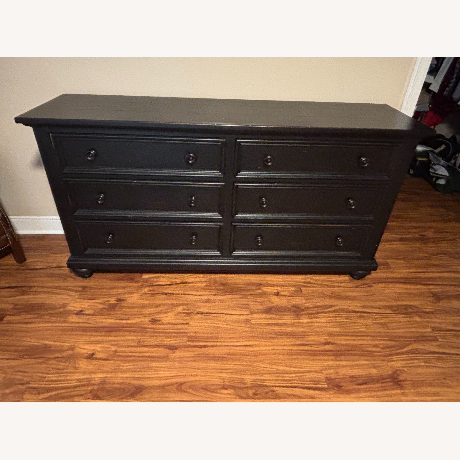 Ethan Allen Black Wood Dresser - image-1