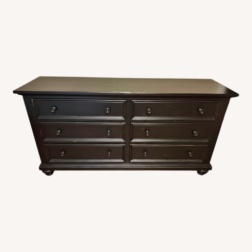 Used Ethan Allen Black Wood Dresser for sale on AptDeco